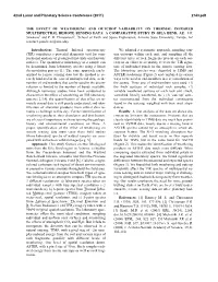 The Effect of Weathering and Outcrop Variability on Thermal Infrared Multispectral Remote Sensing Data: a Comparative Study in Gila Bend, Az