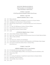 Abstracts of Talks 1
