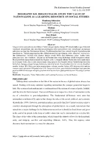 Biography Kh. Idham Chalid: Study the Value of Nationalism As a Learning