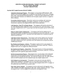 Greater Cleveland Regional Transit Authority Ffy 2017 Grant Program Project Descriptions