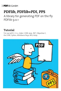 Pdflib Tutorial 9.0.1