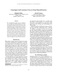 Using Supervised Machine Learning for Hierarchical Music Analysis