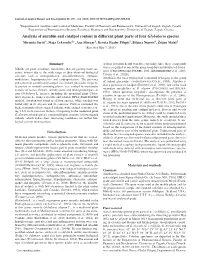 Analysis of Aucubin and Catalpol Content in Different Plant Parts Of