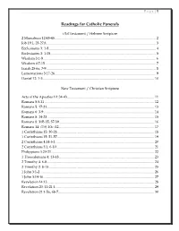 Funeral Readings