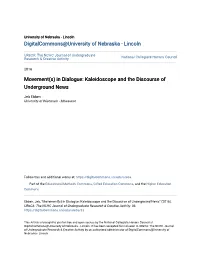Kaleidoscope and the Discourse of Underground News