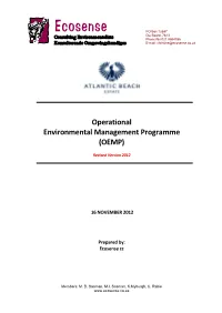 Operational Environmental Management Programme (OEMP)