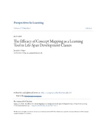 The Efficacy of Concept Mapping As a Learning Tool in Life-Span Development Classes