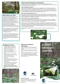 A GUIDE to ARUM LILY CONTROL