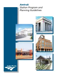 Amtrak Station Program and Planning Guidelines 1