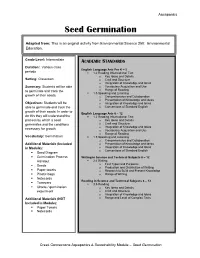 Seed Germination