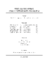 The Osculating Circumference Problem