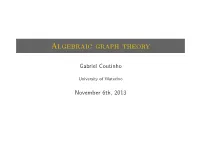 Algebraic Graph Theory