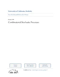 Combinatorial Stochastic Processes