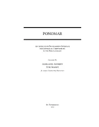 Ponomar: an Application Programming Interface for Liturgical