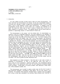 Programmable Digital Microcircuits - a Survey with Examples of Use