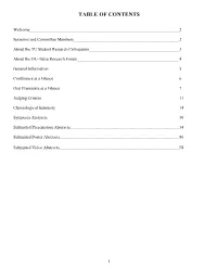 Table of Contents