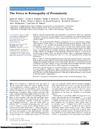 The Fovea in Retinopathy of Prematurity