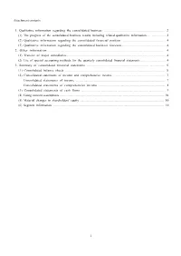 1 Attachment Contents 1. Qualitative Information Regarding