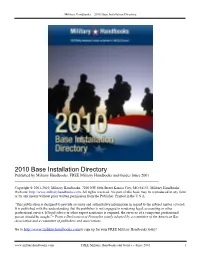 2010 Base Installation Directory