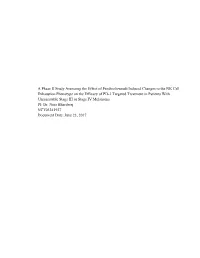 A Phase II Study Assessing the Effect of Pembrolizumab Induced