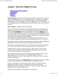 Minorities and Indigenous Peoples Current Issues Background Contacts Resources