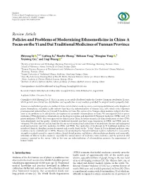 Policies and Problems of Modernizing Ethnomedicine in China: a Focus on the Yi and Dai Traditional Medicines of Yunnan Province