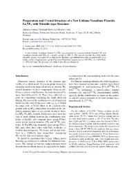 Preparation and Crystal Structure of a New Lithium Vanadium Fluoride Li2vf6 with Trirutile-Type Structure