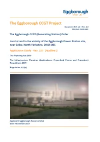 The Eggborough CCGT Project Document Ref: 1.2 ‐ Rev