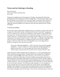 Twine and the Challenge to Reading