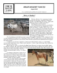 HIGH DESERT VOICES August 2015