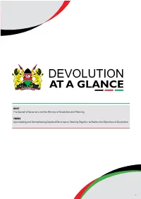 HOST the Council of Governors and the Ministry of Devolution and Planning