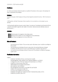 Problème : Solution : Activités : Bilan De L'existant : Planification Des