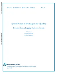 Spatial Gaps in Management Quality