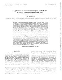 Application of Molecular Biological Methods for Studying Probiotics and the Gut Flora