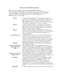Glossary of Terminology