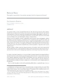 Hyria on Naxos Tracing the Connectivity of an Insular Sanctuary with the Aegean and Beyond1