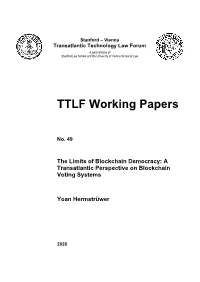A Transatlantic Perspective on Blockchain Voting Systems