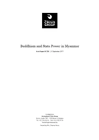 Buddhism and State Power in Myanmar