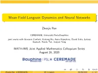 Mean-Field Langevin Dynamics and Neural Networks