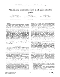 Minimizing Communication in All-Pairs Shortest Paths