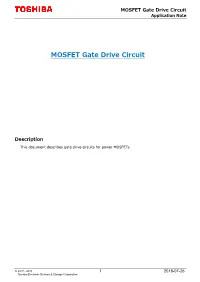 MOSFET Gate Drive Circuit Application Note