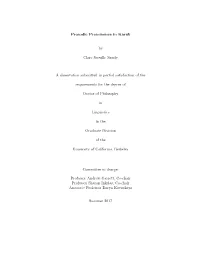 Prosodic Prominence in Karuk by Clare Scoville Sandy a Dissertation