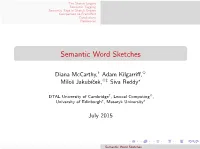 Semantic Word Sketches