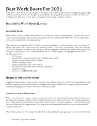 Best Work Boots for 2021 Work Boots, What the Nation Is Built Upon So Ideally You Will Want Value for Money When Purchasing Your Best Work Boots