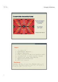 Computer Architecture ٤٠/٠٦/٢٦