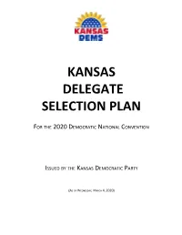 Delegate Selection Plan