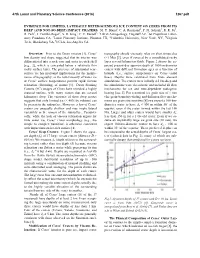 Evidence for Limited, Laterally Heterogeneous Ice Content on Ceres from Its 1 2 3 4 Deep (And Not-So-Deep) Impact Craters