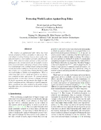 Protecting World Leaders Against Deep Fakes