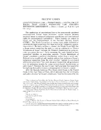 Recent Cases