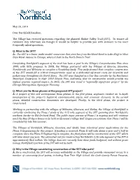 (SVT). to Ensure All Residents Stay Informed, We Thought It Would Be Helpful to Provide You with Answers to the Most Frequently Asked Questions
